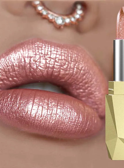 KissICON 118 KissIcon Metallic Lipstick - Glitter Glaze Waterproof Shine