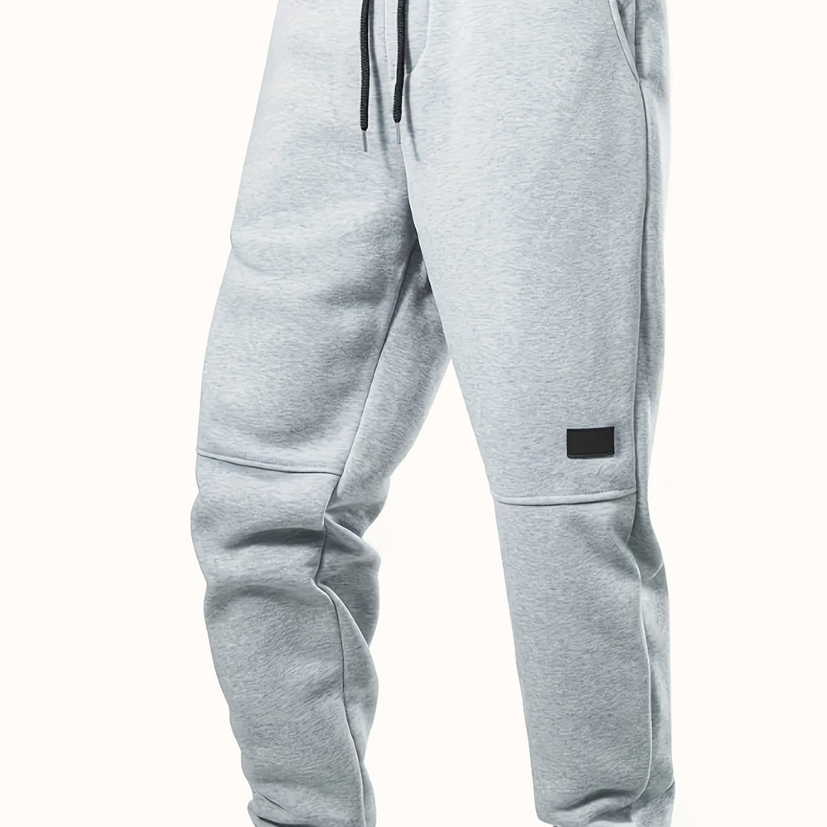 KissICON 118 Light Gray / UK 30 Chic Stretch Leisure Drawstring Jogger Pants for Men