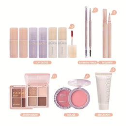 KissICON 11PCS MAKEUP SET Gentle Care Makeup Gift Set – Full Face Kit