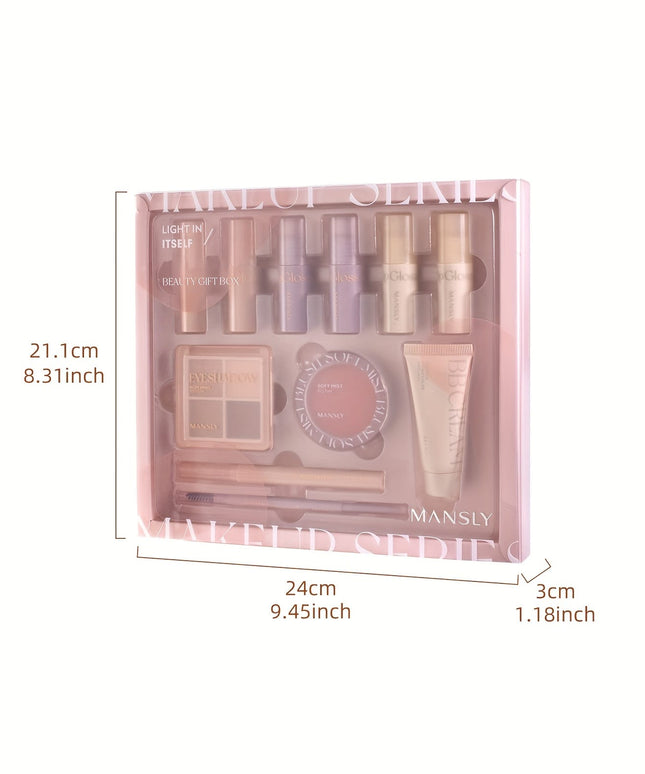 KissICON 11PCS MAKEUP SET Gentle Care Makeup Gift Set – Full Face Kit