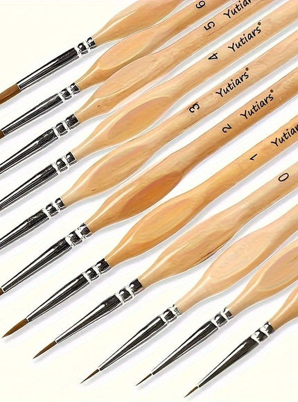 KissICON 11pcs/set KissIcon 11Pcs Miniature Detail Paint Brush Set -