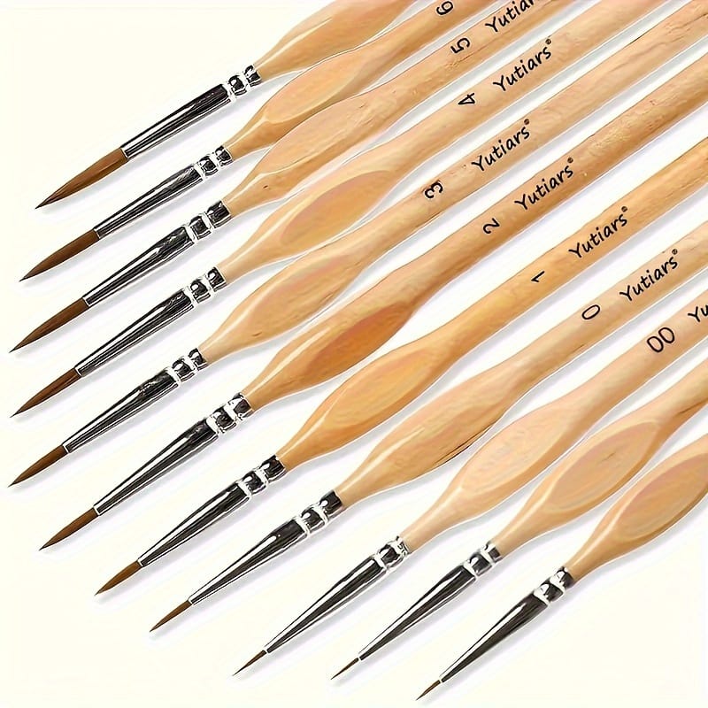 KissICON 11pcs/set KissIcon 11Pcs Miniature Detail Paint Brush Set -