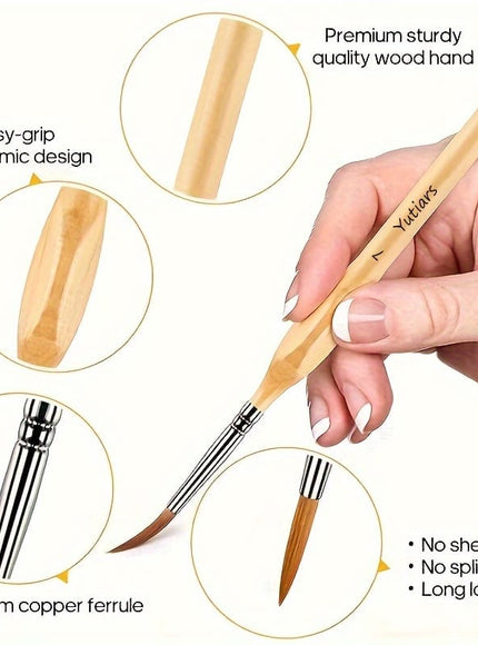 KissICON 11pcs/set KissIcon 11Pcs Miniature Detail Paint Brush Set -