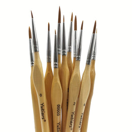 KissICON 11pcs/set KissIcon 11Pcs Miniature Detail Paint Brush Set -