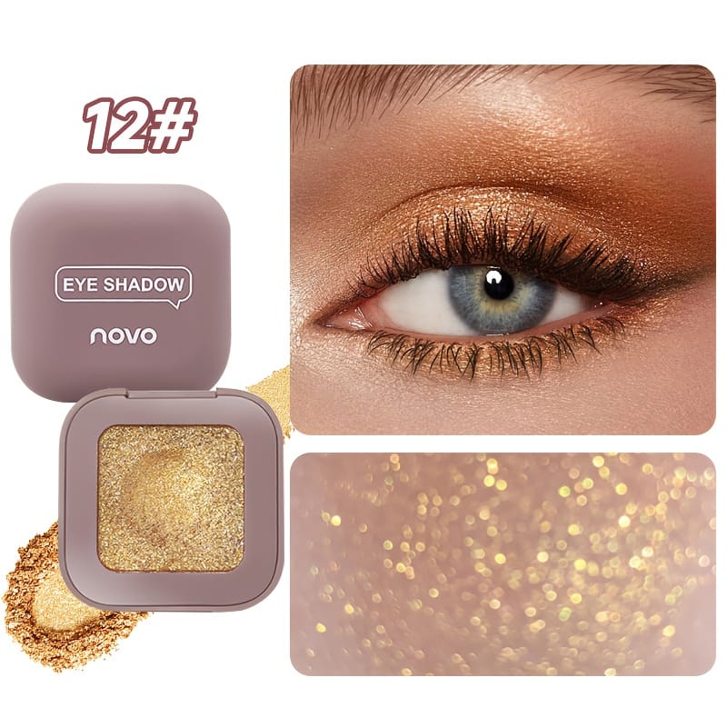 KissICON 12 12color Glitter Shimmer Eyeshadow Palette Vibrant Longlasting