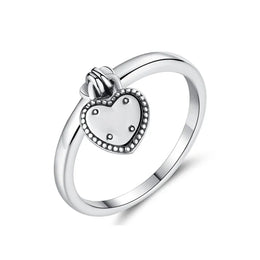 KissICON 12 / 6 Original 925 Sterling Silver Ring Love Heart Wishbone Moon Sun Rings Crystal Rose Gold For Women Wedding Gift Luxury Jewelry