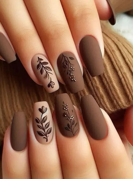 KissICON 12 KissIcon French Press On Nails 24Pcs Self Adhering