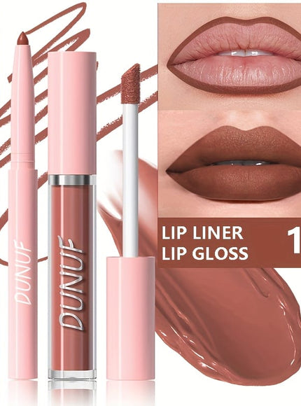 KissICON 12# KissIcon Matte Lip Set Lipstick Lipliner - Waterproof