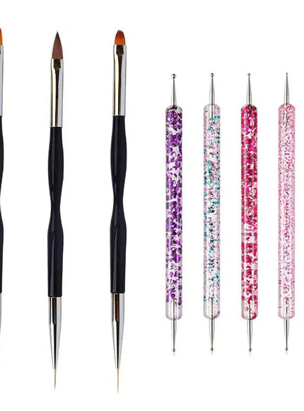 KissICON 12 KissIcon Nail Art Brush Set - Multi Tool