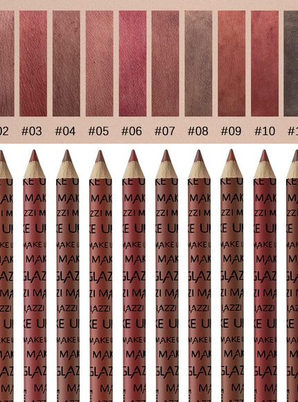 KissICON 12 Pack KissIcon Lip Liner Nude Matte Waterproof - Moisturizing