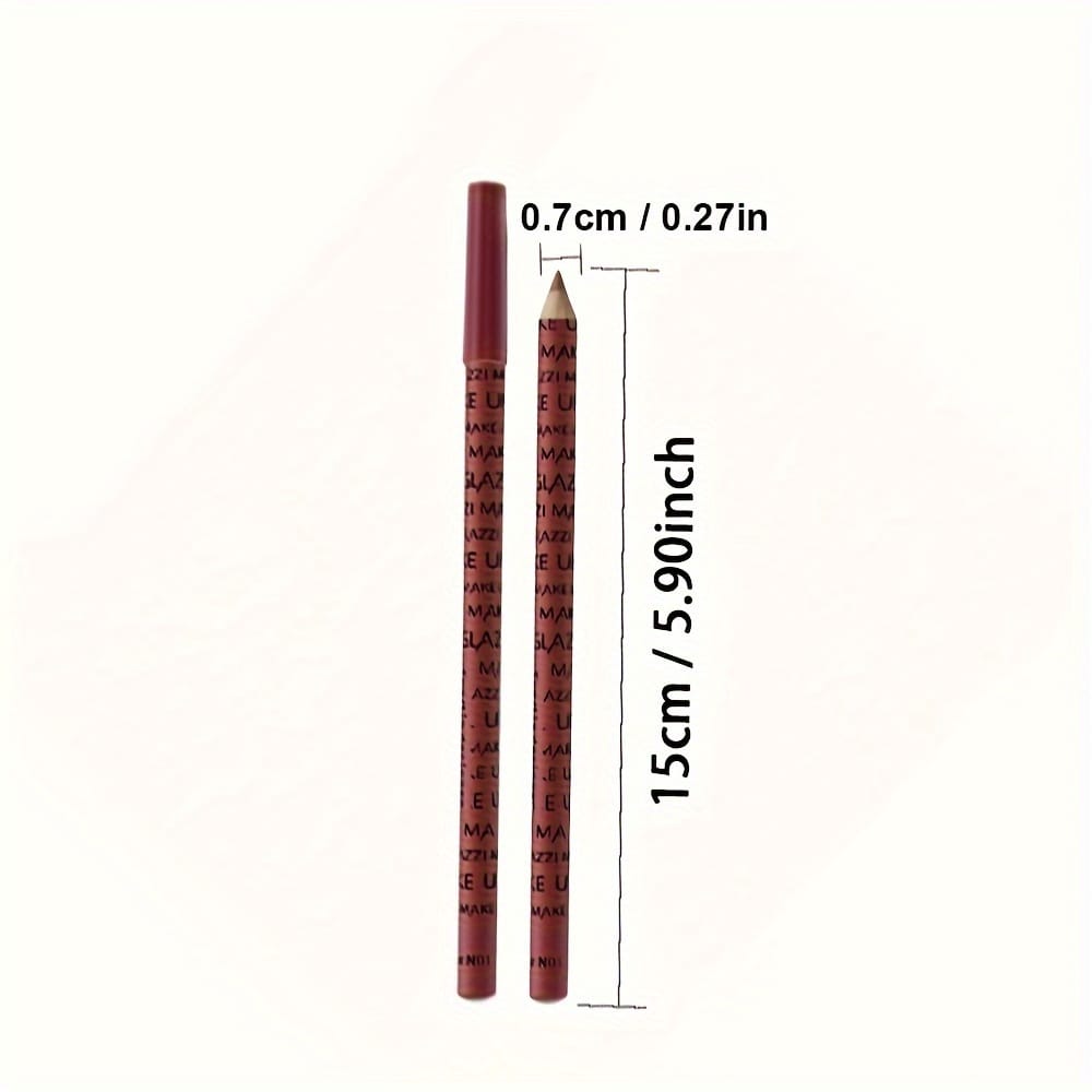 KissICON 12 Pack KissIcon Lip Liner Nude Matte Waterproof - Moisturizing
