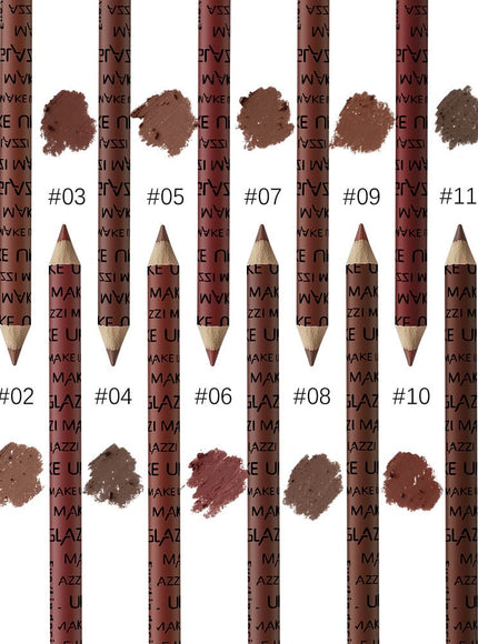 KissICON 12 Pack KissIcon Lip Liner Nude Matte Waterproof - Moisturizing