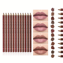 KissICON 12 Pack KissIcon Lip Liner Nude Matte Waterproof - Moisturizing