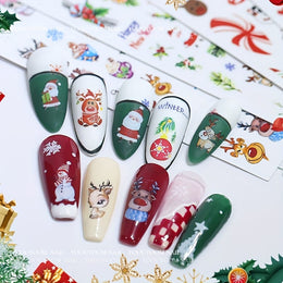 KissICON 12 Sheets KissIcon All Holidays Nail Art Stickers - Self-Adhesive