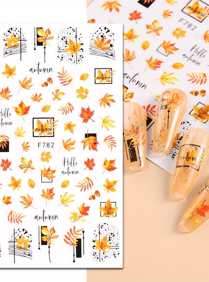 KissICON 12 Sheets KissIcon All Holidays Nail Art Stickers - Self-Adhesive