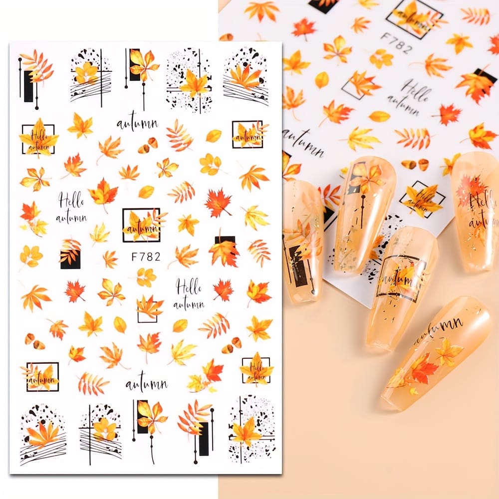 KissICON 12 Sheets KissIcon All Holidays Nail Art Stickers - Self-Adhesive