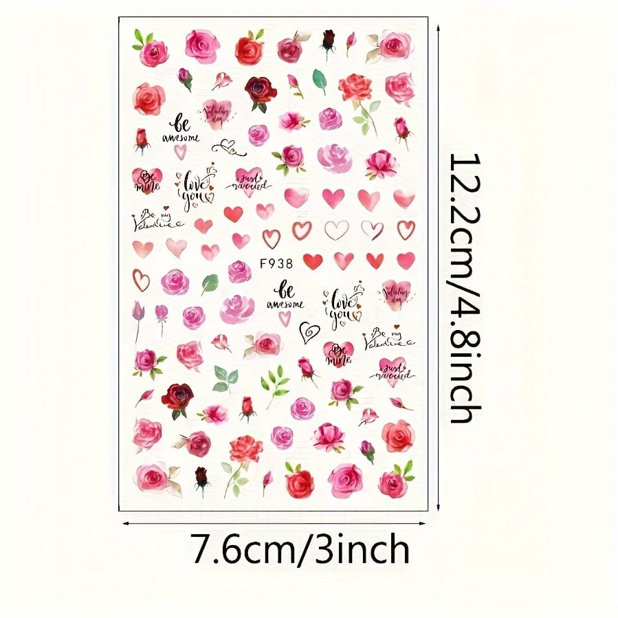 KissICON 12 Sheets KissIcon All Holidays Nail Art Stickers - Self-Adhesive