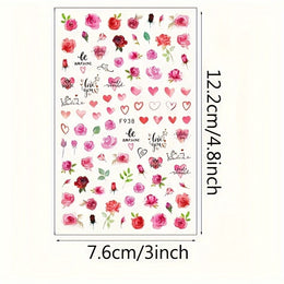 KissICON 12 Sheets KissIcon All Holidays Nail Art Stickers - Self-Adhesive