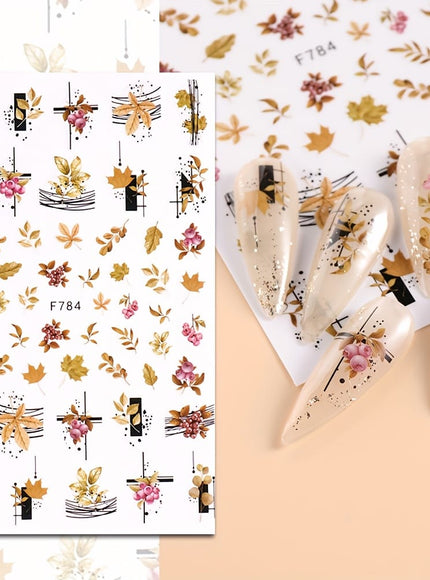 KissICON 12 Sheets KissIcon All Holidays Nail Art Stickers - Self-Adhesive