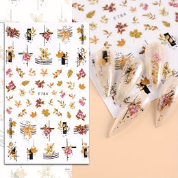 KissICON 12 Sheets KissIcon All Holidays Nail Art Stickers - Self-Adhesive