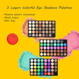 KissICON 120 color KissIcon 120 Color Eye Shadow Palette - Waterproof