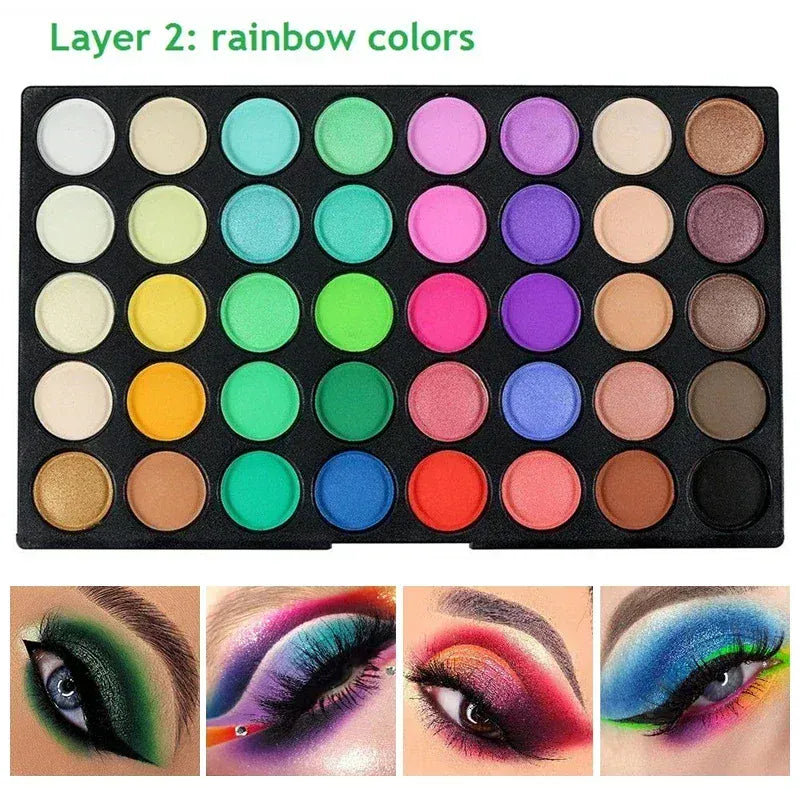KissICON 120 color KissIcon 120 Color Eye Shadow Palette - Waterproof