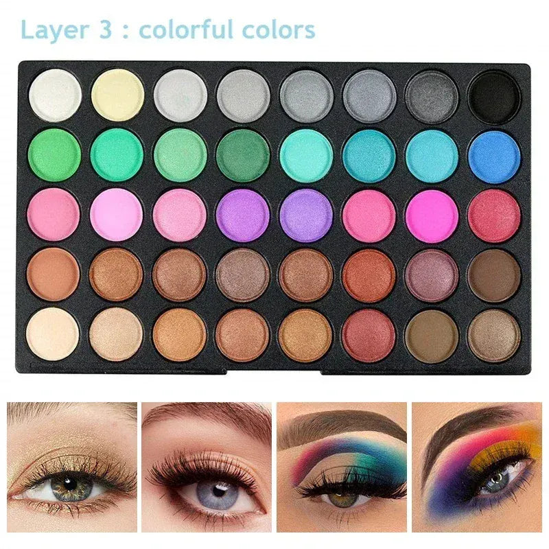 KissICON 120 color KissIcon 120 Color Eye Shadow Palette - Waterproof