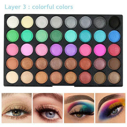 KissICON 120 color KissIcon 120 Color Eye Shadow Palette - Waterproof
