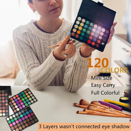 KissICON 120 color KissIcon 120 Color Eye Shadow Palette - Waterproof