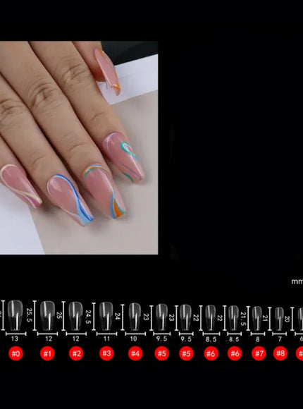 KissICON 120 Tips 120T Press On False Nails Coffin Frosted Full Cover