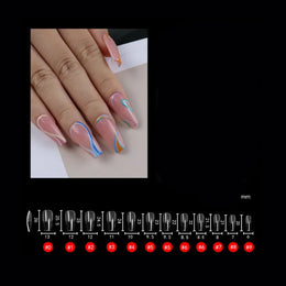 KissICON 120 Tips 120T Press On False Nails Coffin Frosted Full Cover