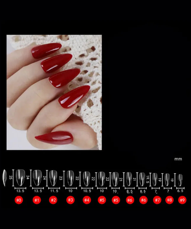 KissICON 120 Tips 120T Press On False Nails Coffin Frosted Full Cover