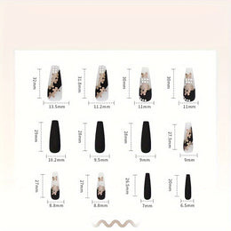 KissICON 120Pcs Nails + 4pcs/rings KissIcon Christmas Press On Nails Coffin Red Green