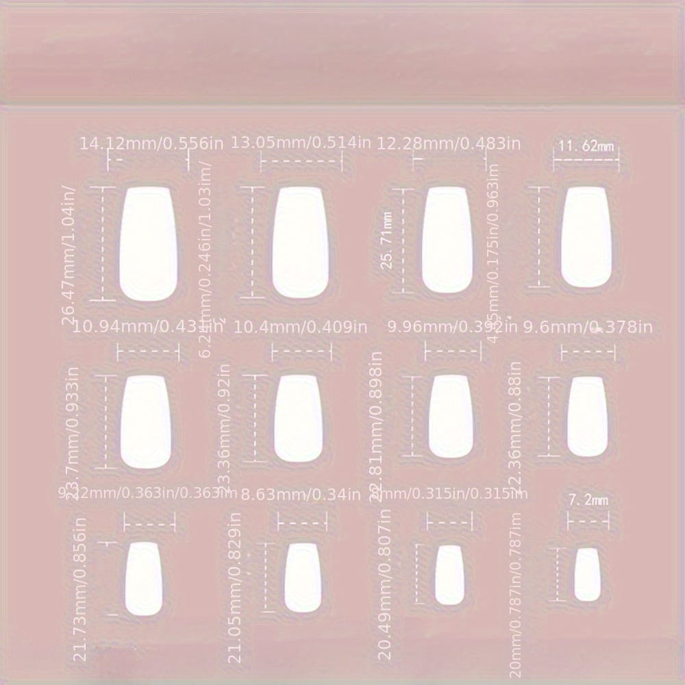 KissICON 120PCS Press On Nails (5 sets) KissIcon 120Pcs French Tip Press On Nails Floral