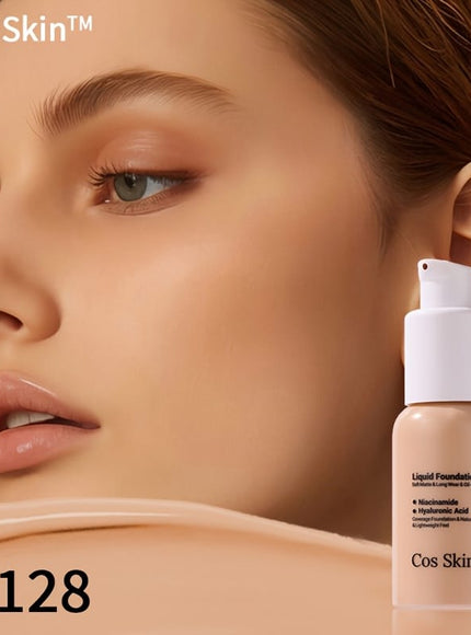 jkthpu-45 #128 KissIcon Full Coverage Waterproof Foundation - Matte Finish