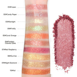 KissICON 12color Glitter Shimmer Eyeshadow Palette Vibrant Longlasting