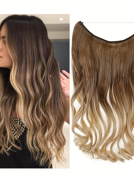 KissICON 12H18-Brown&Blonde Kissicon Hair Extensions Hidden Wire Secure