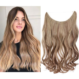 KissICON 12P24-Brown&Blonde Kissicon Hair Extensions Hidden Wire Secure
