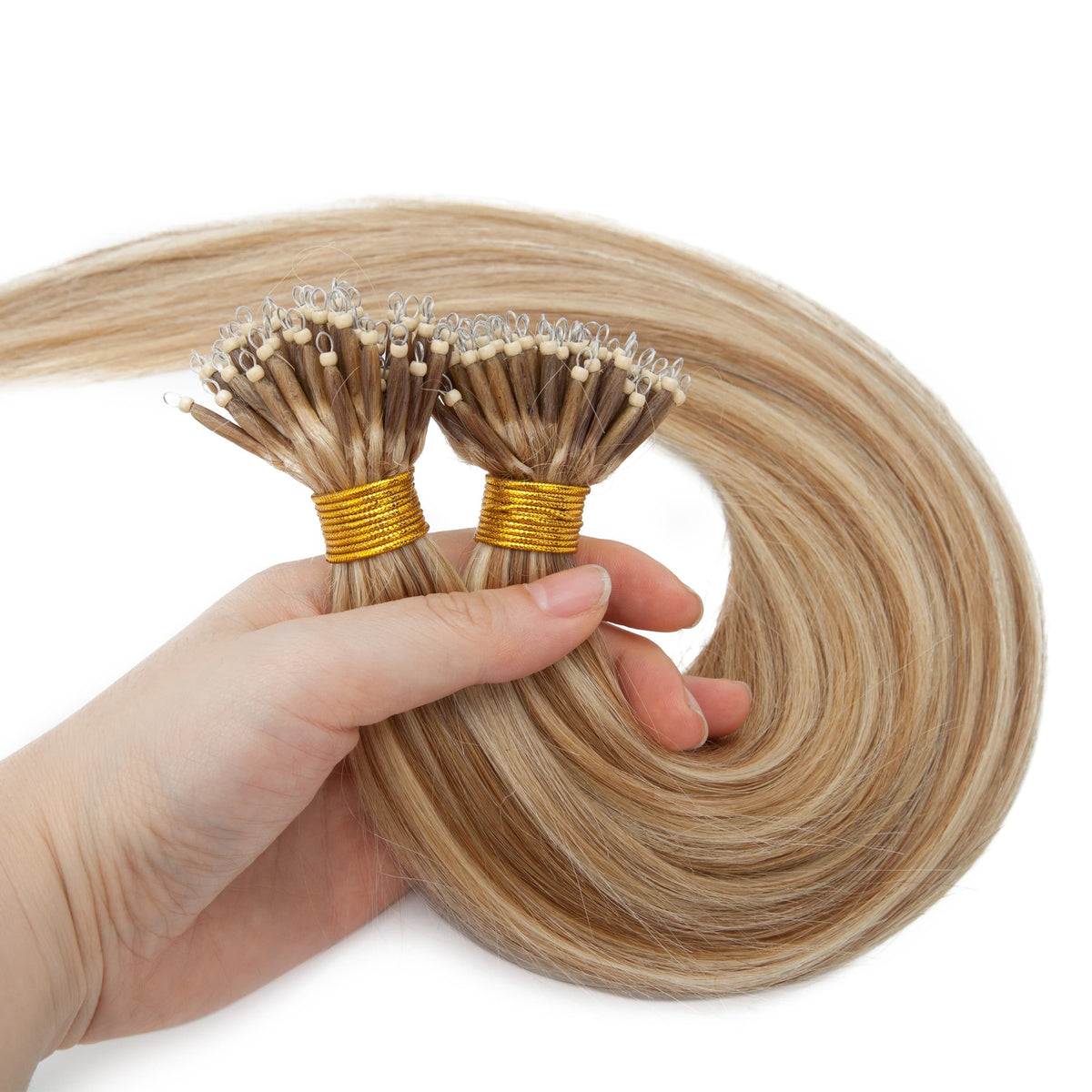 KissICON #12P613(50G) / 16inch Kissicon Nano Ring – Hair Extensions 16-24
