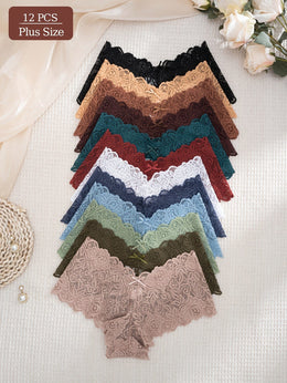 KissICON 12pack Lace Triangle Curve Panties