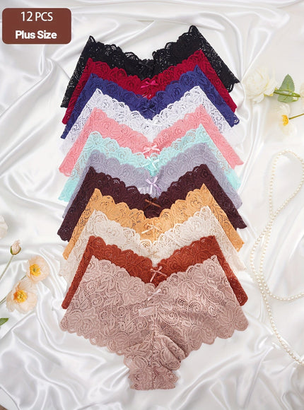 KissICON 12pack Lace Triangle Curve Panties
