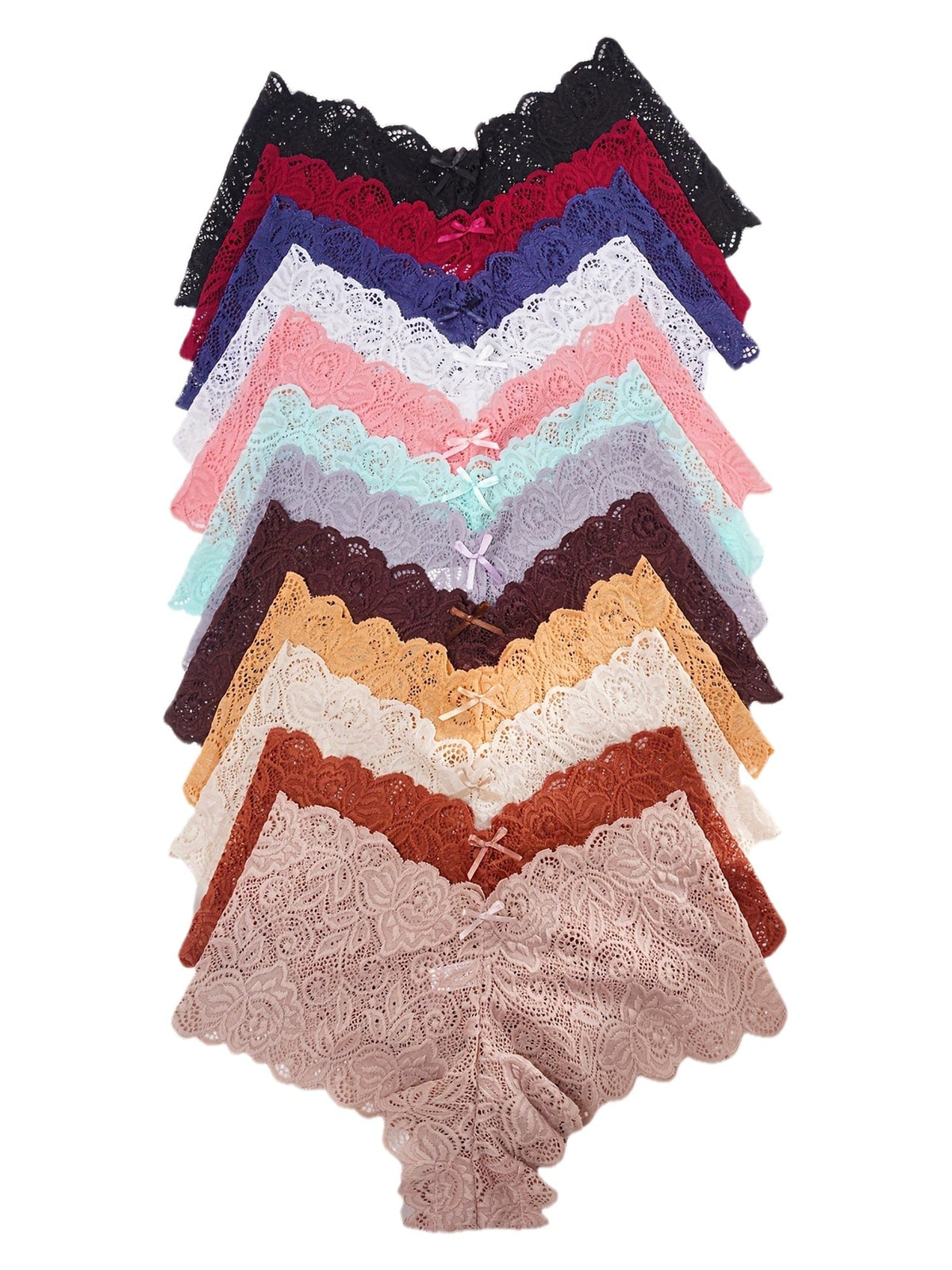 KissICON 12pack Lace Triangle Curve Panties