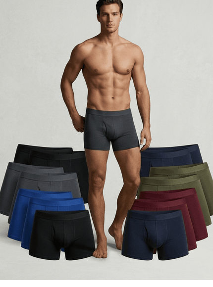 KissICON 12Pack Mens Breathable Stretch Boxer Shorts Multipack