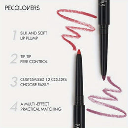KissICON 12PCS KissIcon Matte Lip Liner Pencil Set Waterproof Long