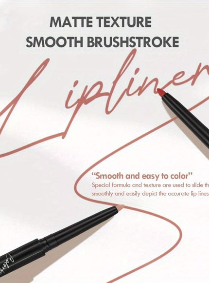 KissICON 12PCS KissIcon Matte Lip Liner Pencil Set Waterproof Long