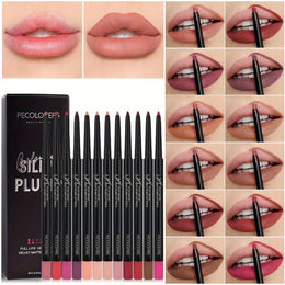 KissICON 12PCS KissIcon Matte Lip Liner Pencil Set Waterproof Long