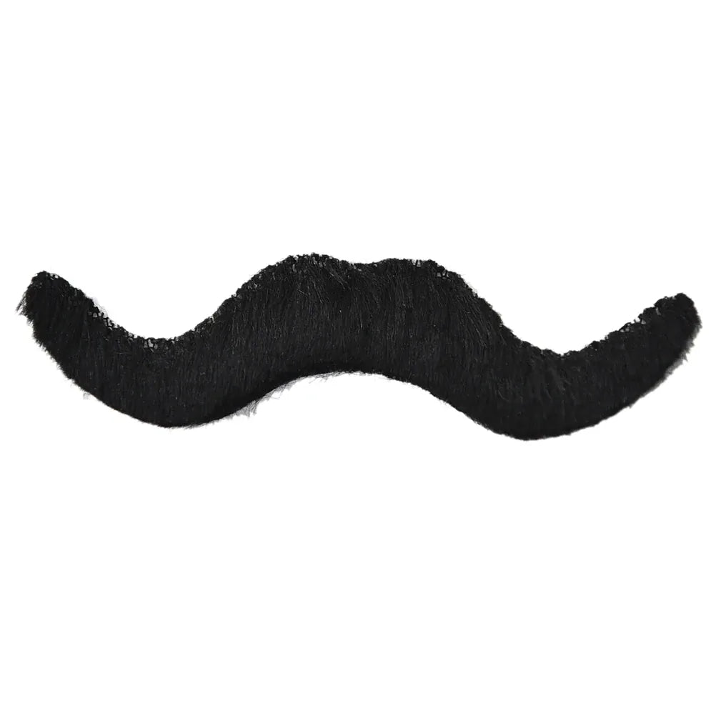 KissICON 12PCS Set Men Black Fake Moustache Mustaches Funny Beard Party Halloween Costume