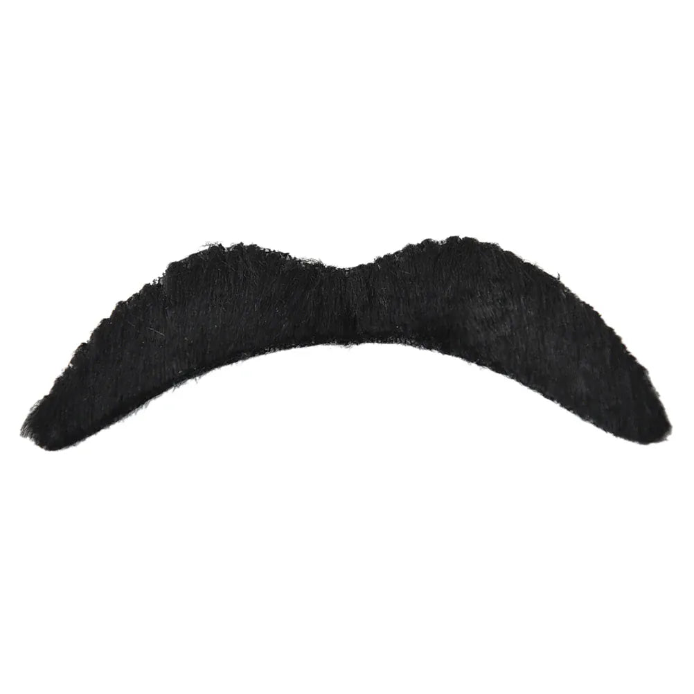 KissICON 12PCS Set Men Black Fake Moustache Mustaches Funny Beard Party Halloween Costume