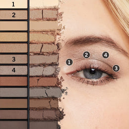 KissICON 12shade Palette Nude Smoky Fiery Looks