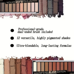 KissICON 12shade Palette Nude Smoky Fiery Looks